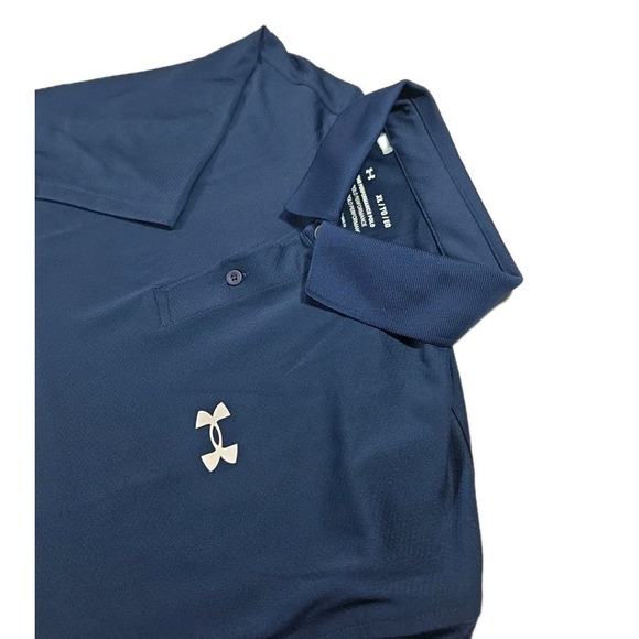 Under Armour Other - Under Armour Performance Polo Men's Short Sleeve Blue White and Gray Size XL‎
